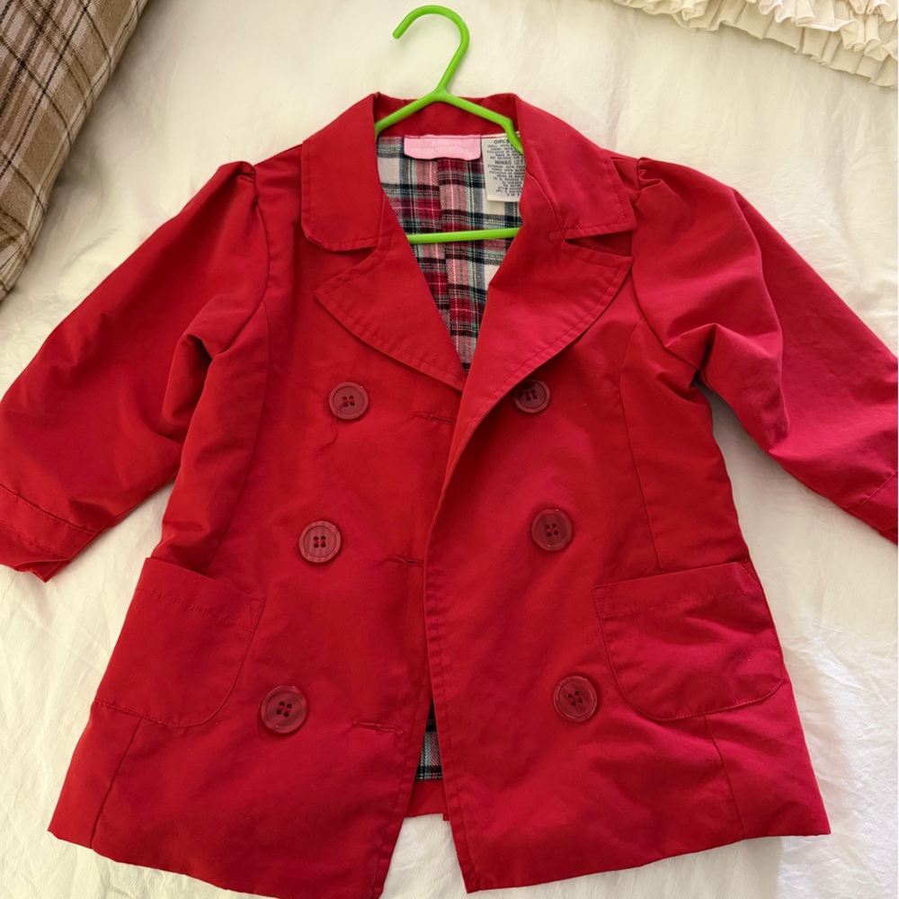 Kids Headquarters Red Pea Coat 2T